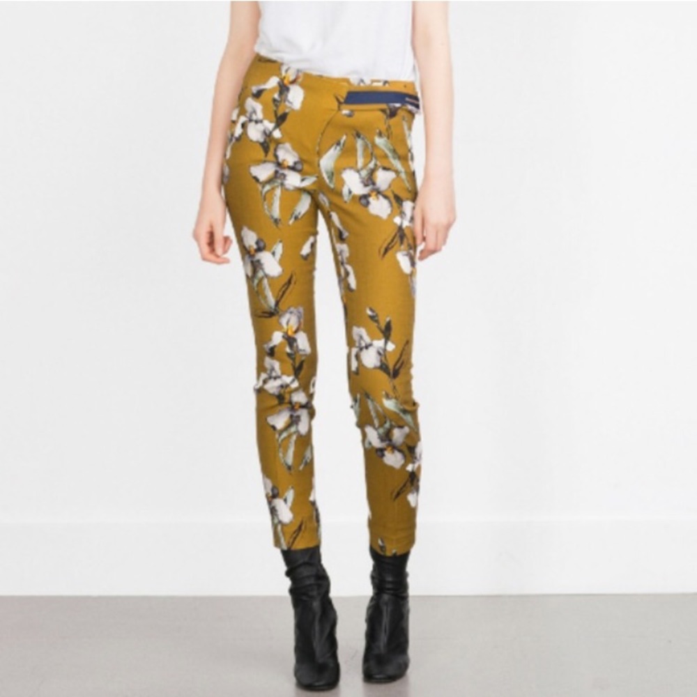 Zara Floral Print Trousers